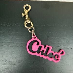 Chloe pink vintage keychain NEW, still has tags